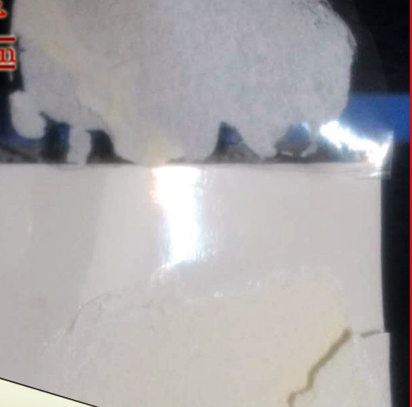 Muestra de resina UV para PET
